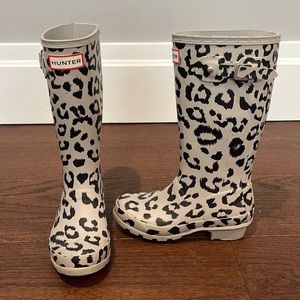 Girls Cheetah Hunter Rain Boots